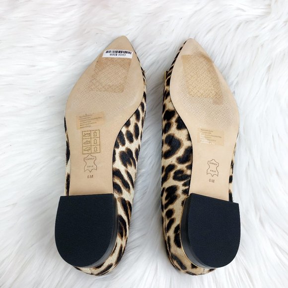 TORY BURCH  GIGI LEOPARD POINTED BALLET FLATS - Picture 15 of 16